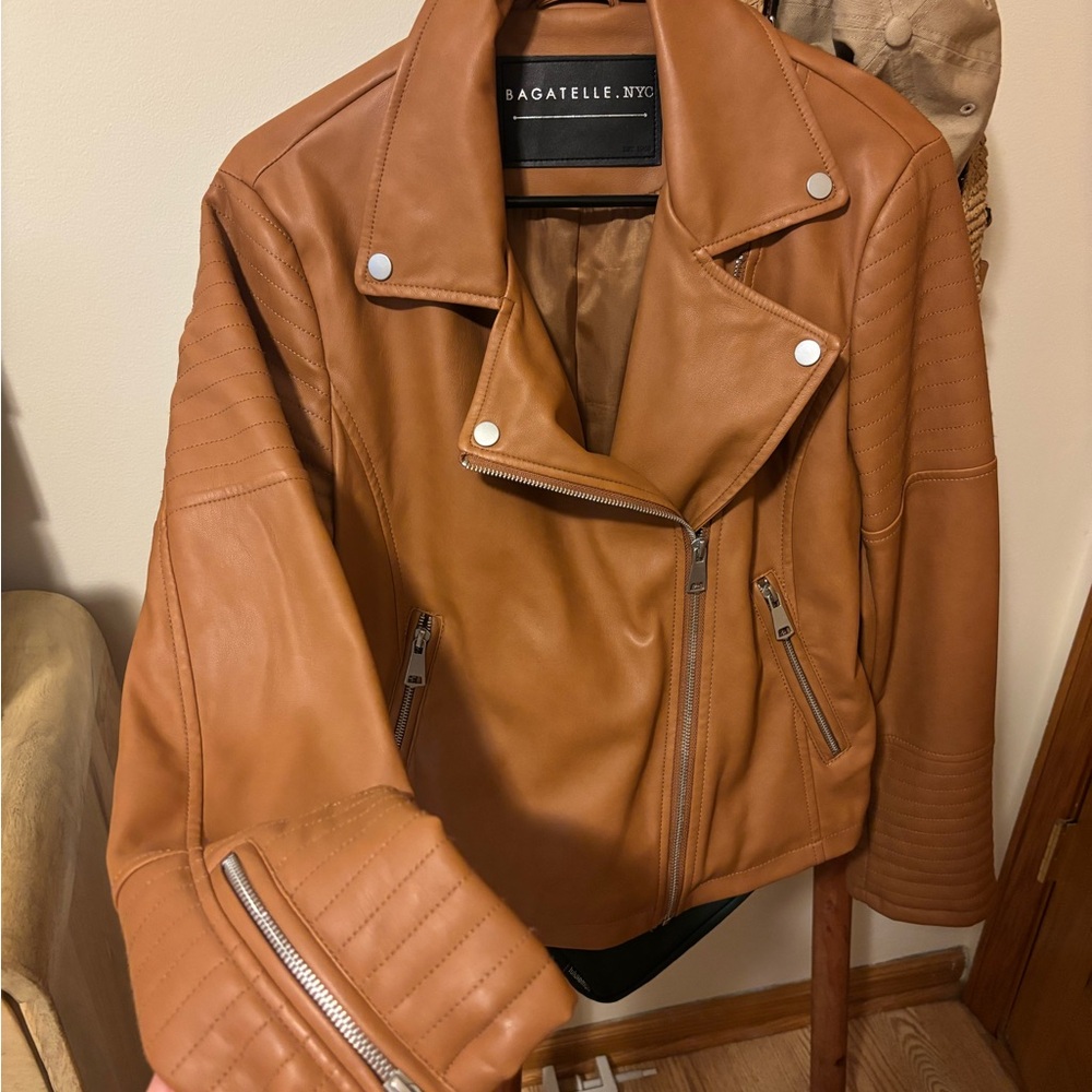 Bagatelle Women's Brown Leather Jacket